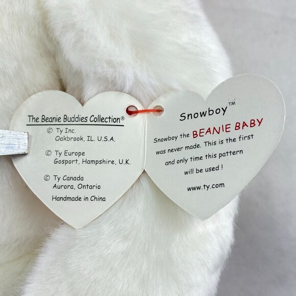 Vintage TY 1999 Beanie Baby Buddies Collection Snowboy Snowman Plush - Picture 9 of 11